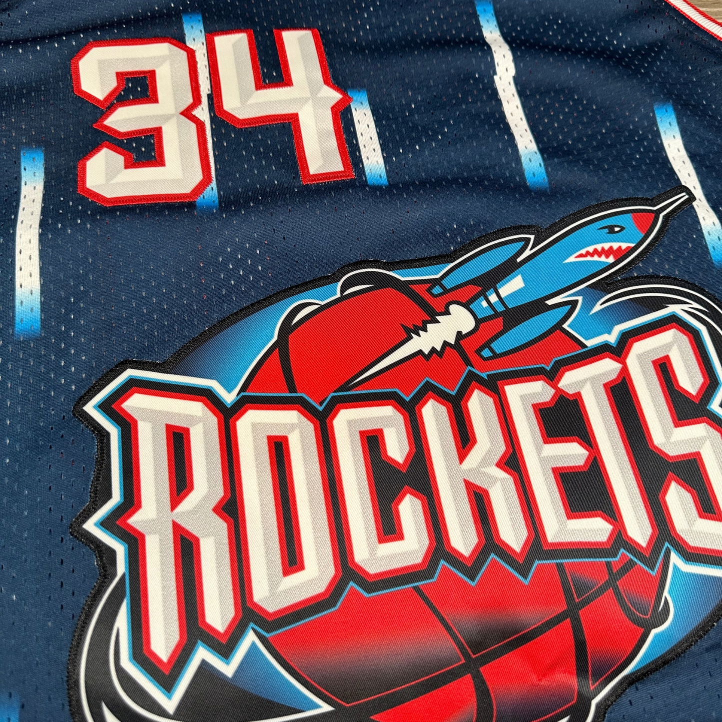 Hakeem Olajuwon Houston Rockets NBA Mitchell & Ness Swingman Stitched Jersey