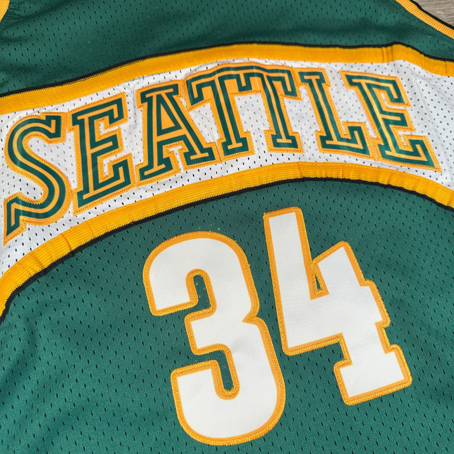 Ray Allen Seattle Supersonics NBA Mitchell & Ness Hardwood Classics Swingman Stitched Jersey