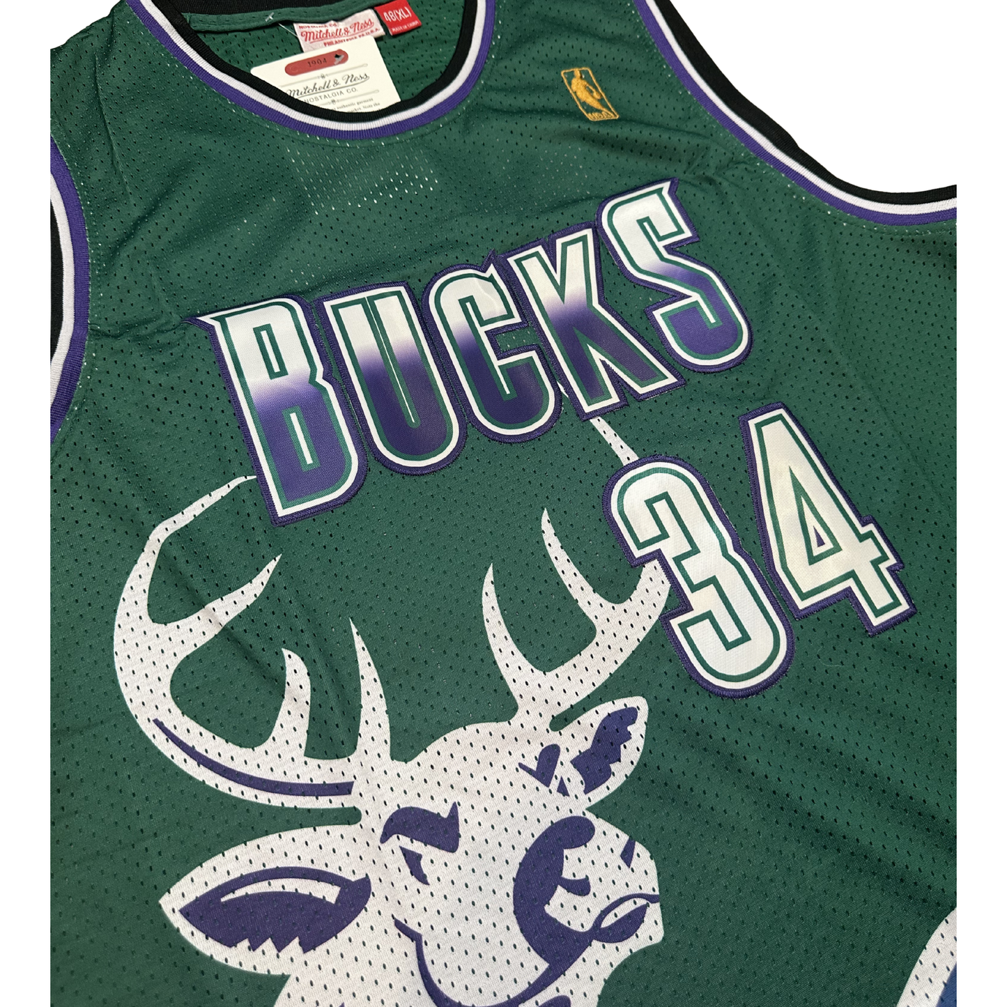 Ray Allen Milwaukee Bucks "1996-1997 Season" NBA Mitchell & Ness Hardwood Classics Swingman Stitched Jersey
