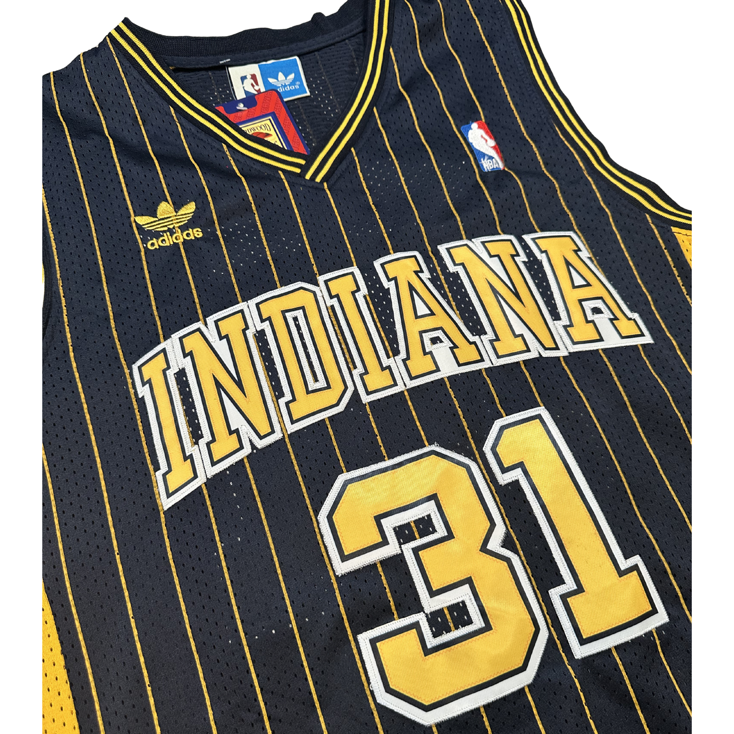 Reggie Miller Indiana Pacers NBA Adidas Hardwood Classics Swingman Stitched Jersey