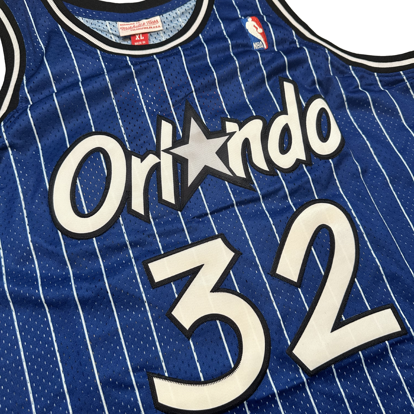 Shaquille O'Neal Orlando Magic "1994-1995 Season" NBA Mitchell & Ness Hardwood Classics Swingman Stitched Jersey