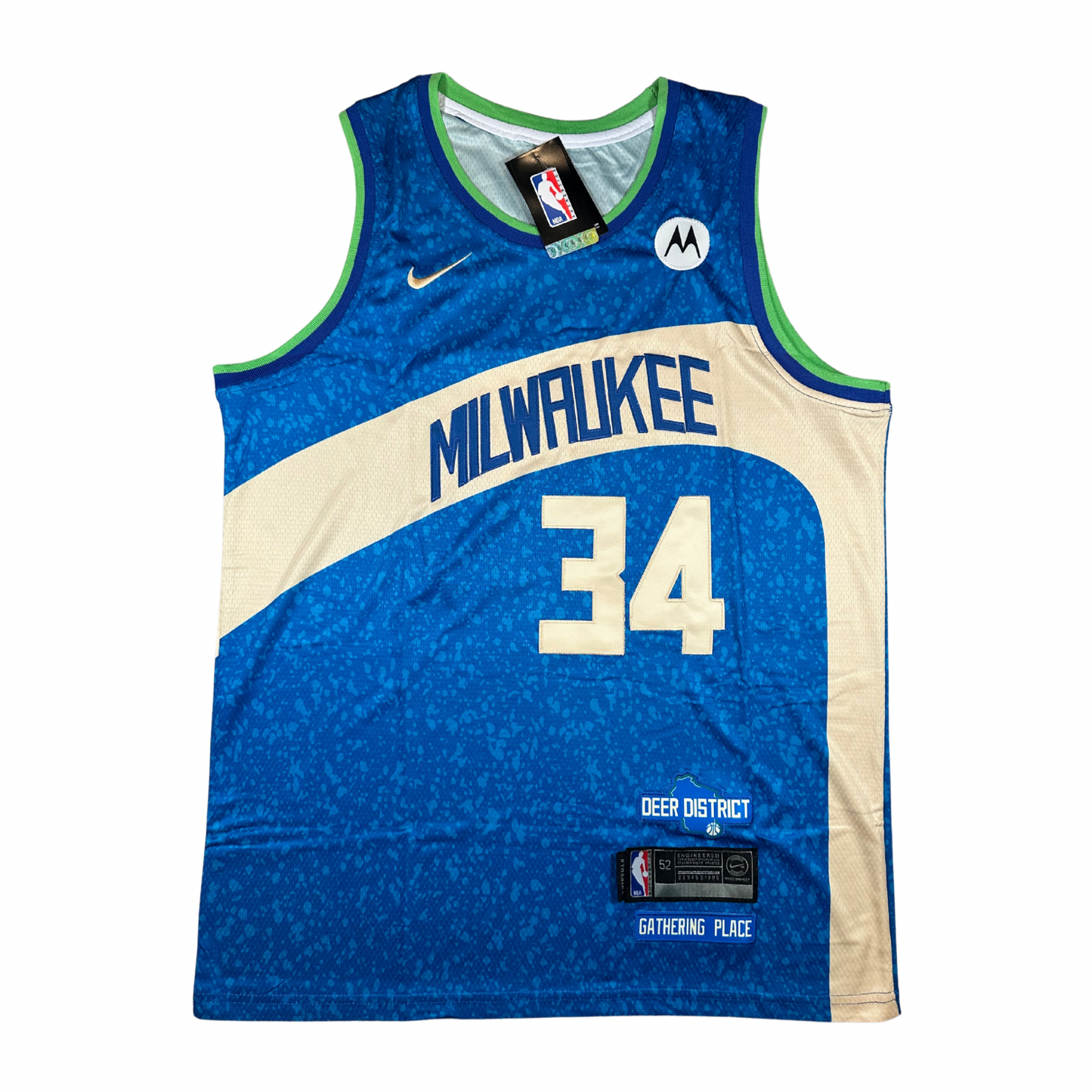 Giannis Antetokounmpo Milwaukee Bucks NBA Nike Swingman Stitched Jersey