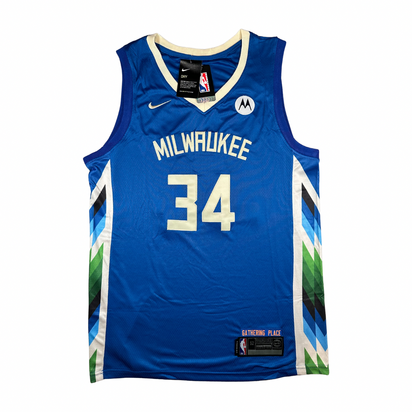 Giannis Antetokounmpo Milwaukee Bucks NBA Nike Swingman Stitched Jersey