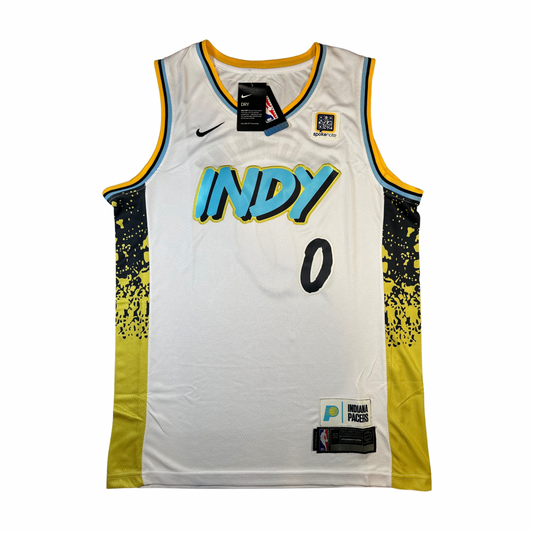 Tyrese Haliburton Indiana Pacers NBA Nike Swingman Stitched Jersey