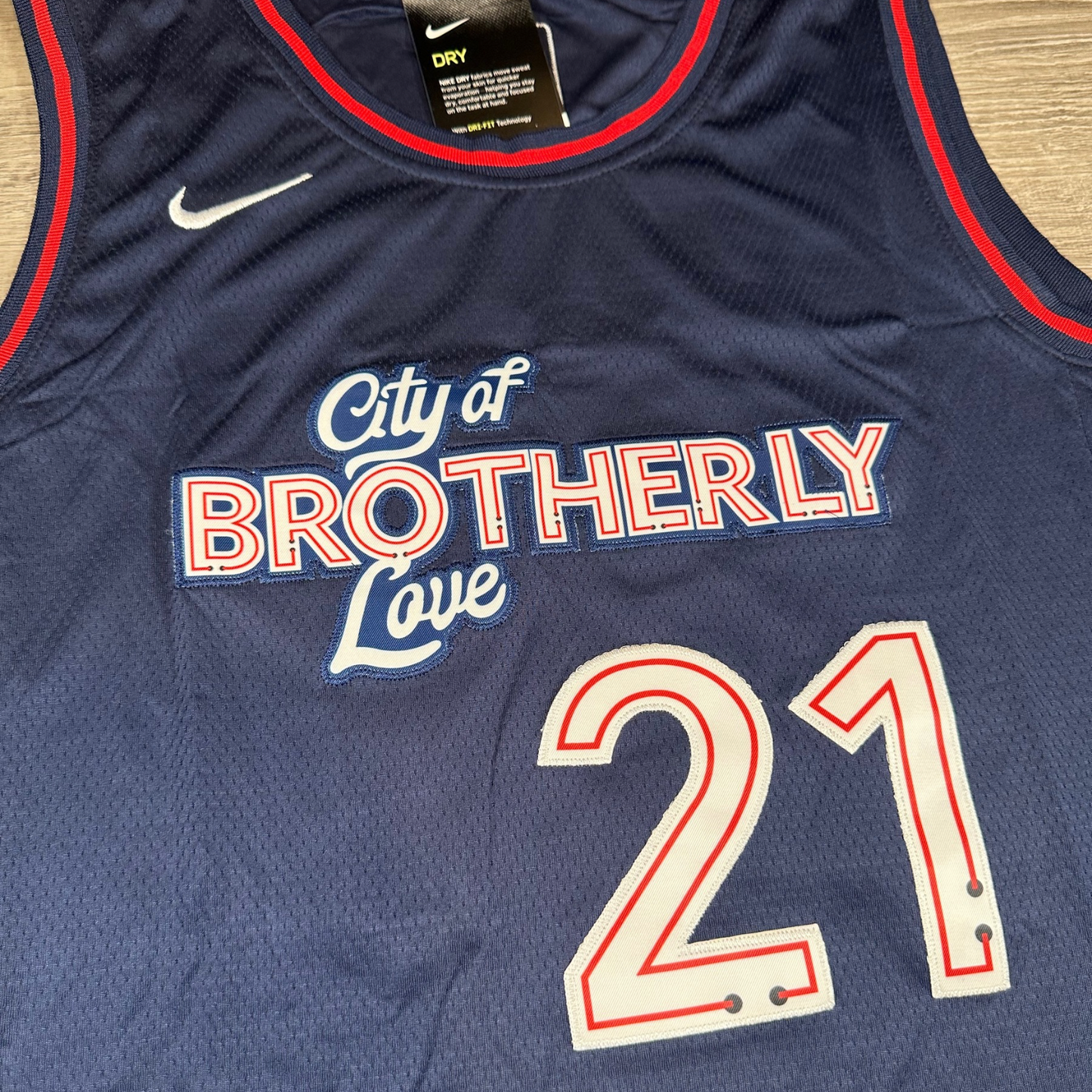Joel Embiid Philadelphia 76ers NBA Nike Swingman Stitched Jersey