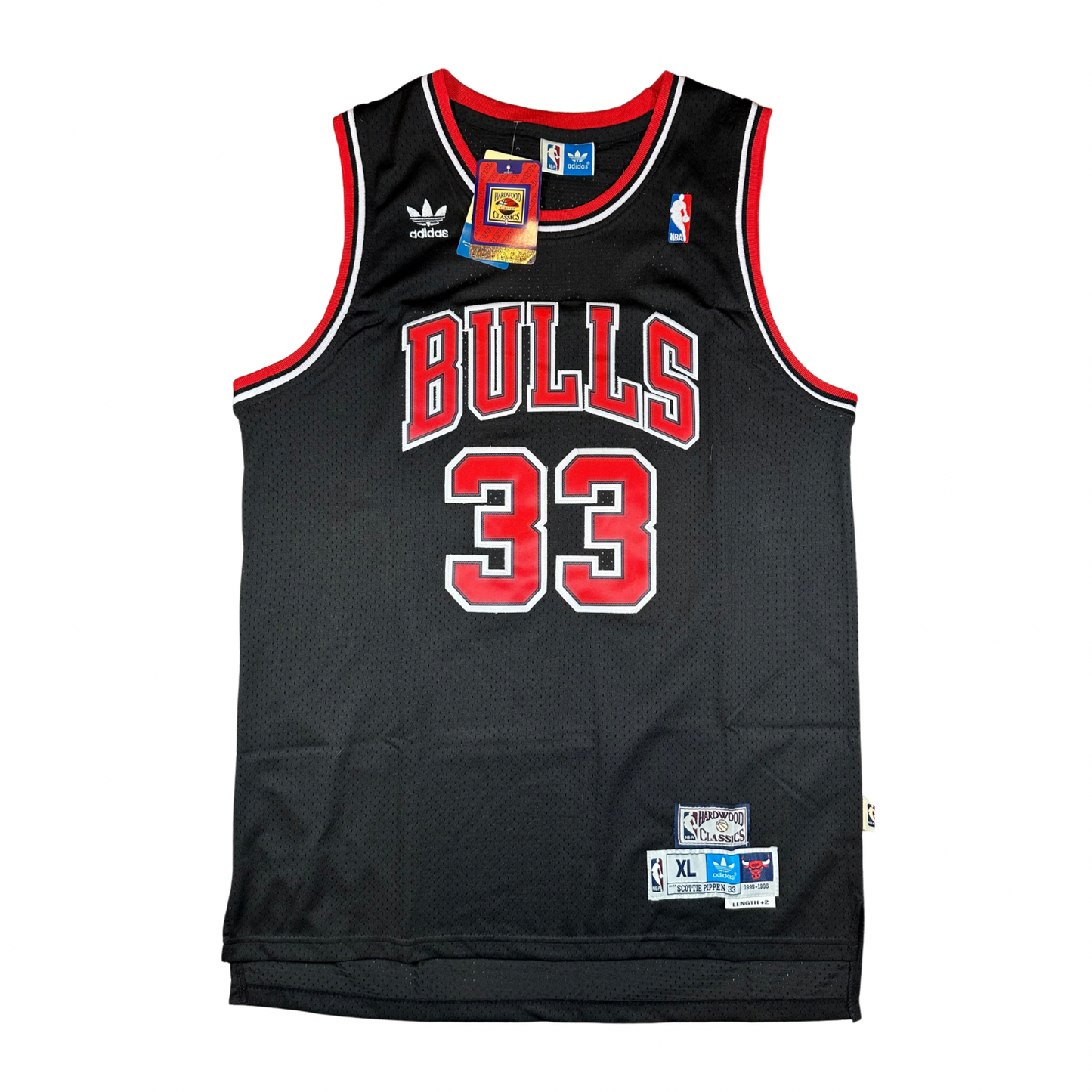 Scottie Pippen Chicago Bulls "1995-1996 Season" NBA Adidas Hardwood Classics Swingman Stitched Jersey