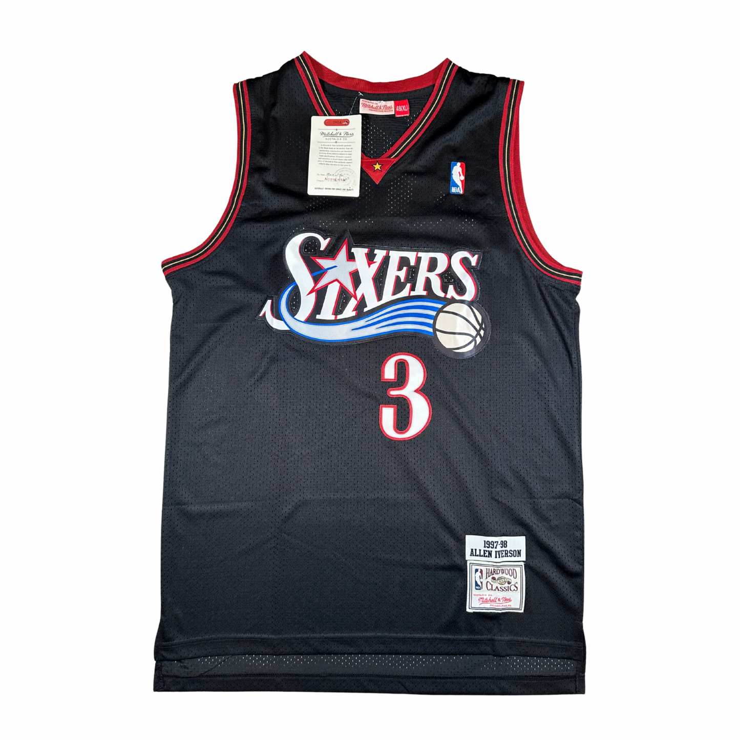 Allen Iverson Philadelphia 76ers "1997-1998 Season" NBA Mitchell & Ness Hardwood Classics Swingman Stitched Jersey