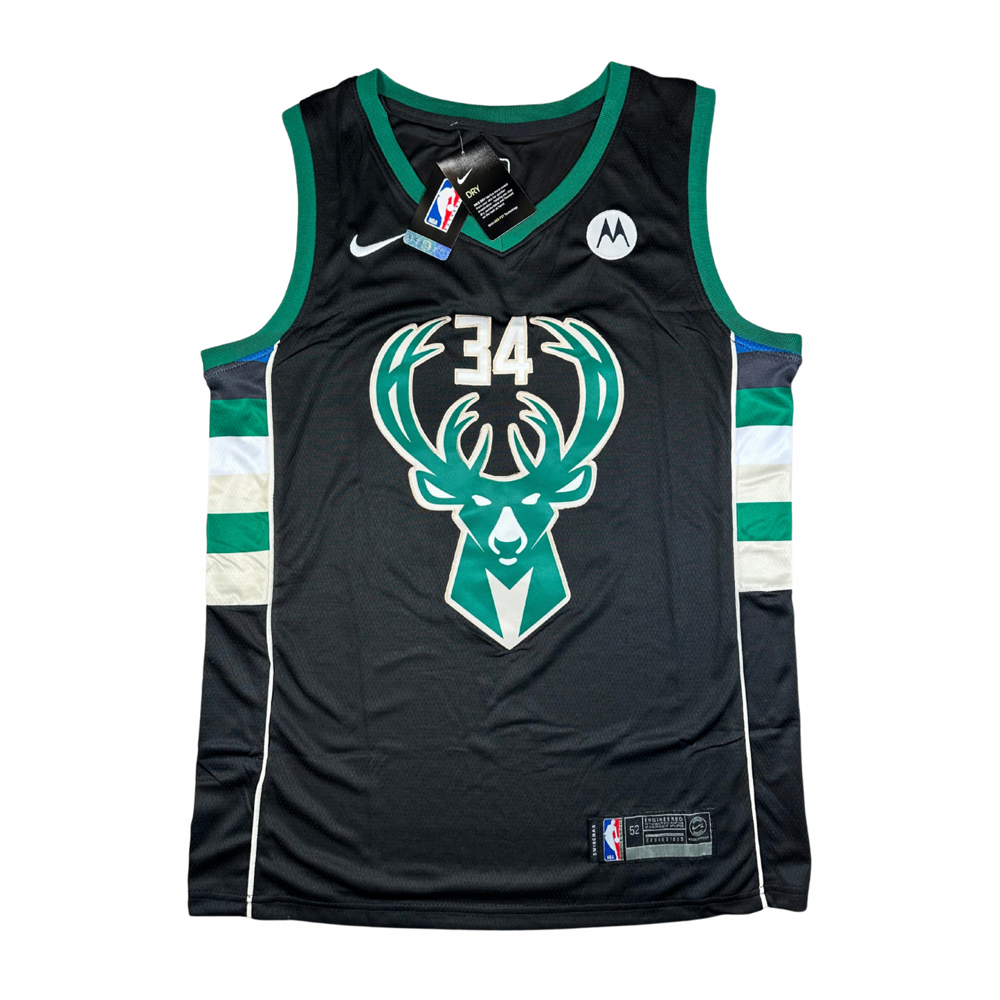 Giannis Antetokounmpo Milwaukee Bucks NBA Nike Swingman Stitched Jersey