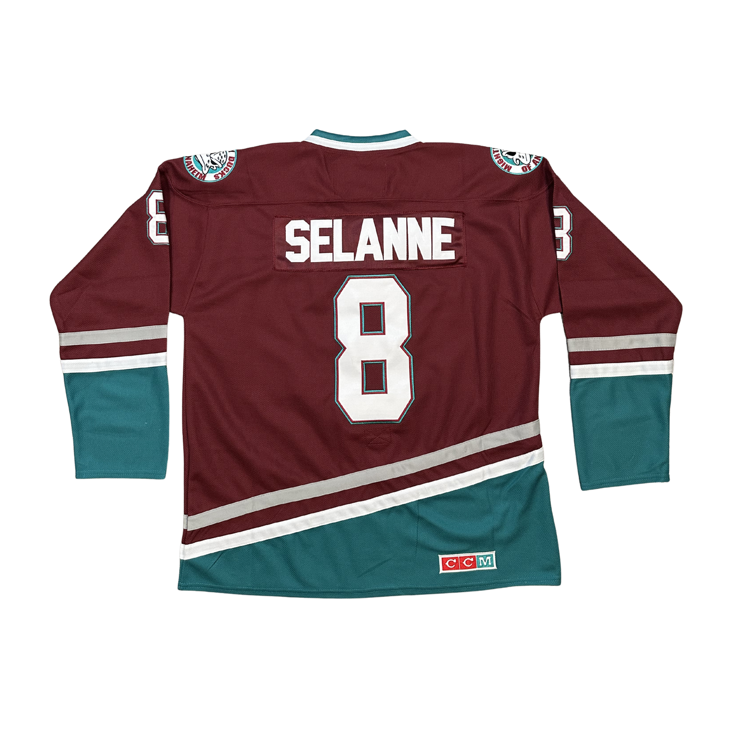 Teemu Selanne Anaheim Ducks NHL CCM Vintage Hockey Stitched Jersey