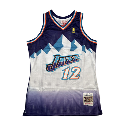 John Stockton Utah Jazz "1996-1997 Season" NBA Mitchell & Ness Hardwood Classics Swingman Stitched Jersey