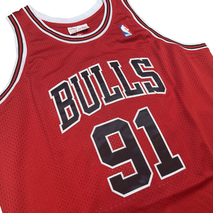 Dennis Rodman Chicago Bulls "1997-1998 Season" NBA Mitchell & Ness Hardwood Classics Swingman Stitched Jersey