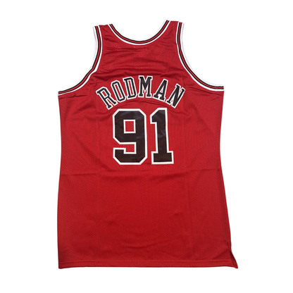 Dennis Rodman Chicago Bulls "1997-1998 Season" NBA Mitchell & Ness Hardwood Classics Swingman Stitched Jersey