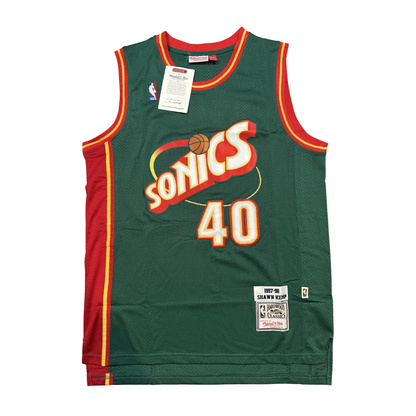 Shawn Kemp Seattle Supersonics "1997-1998 Season" NBA Mitchell & Ness Hardwood Classics Swingman Stitched Jersey