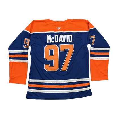 Connor McDavid Edmonton Oilers NHL Fanatics Authentic Pro Stitched Jersey