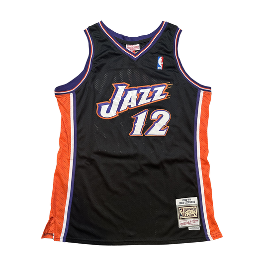 John Stockton Utah Jazz "1998-1999 Season" NBA Mitchell & Ness Hardwood Classics Swingman Stitched Jersey