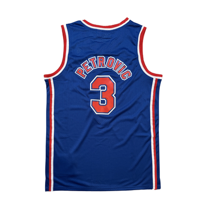 Drazen Petrovic New Jersey Nets "1992-1993 Season" NBA Mitchell & Ness Hardwood Classics Swingman Stitched Jersey