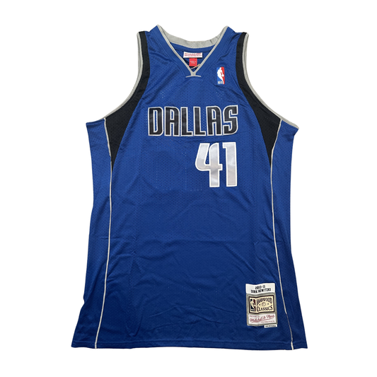 Dirk Nowitzki Dallas Mavericks "2010-2011 Season" NBA Mitchell & Ness Hardwood Classics Swingman Stitched Jersey