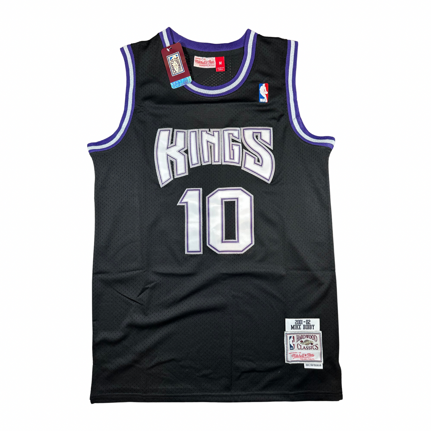 Mike Bibby Sacramento Kings "2001-2002 Season" NBA Mitchell & Ness Hardwood Classics Swingman Stitched Jersey